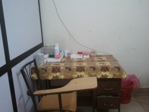 Sister Elleria's blood lab