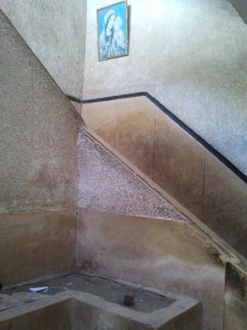 stairs to the school
