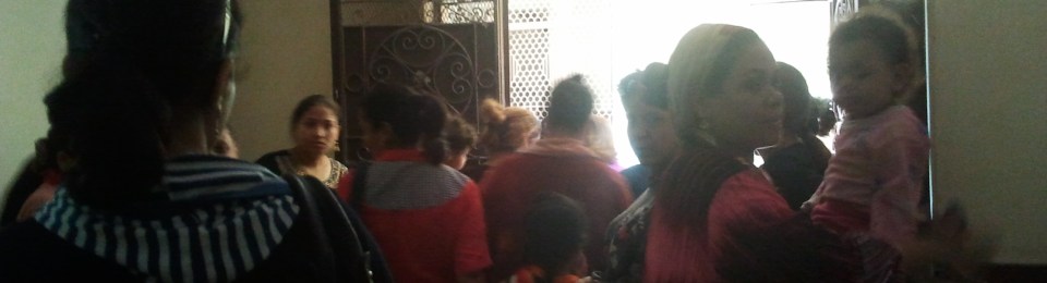 Kids and parents leaving school