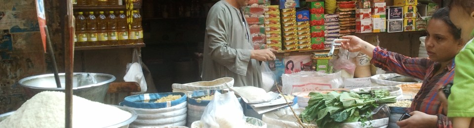 Man selling spices