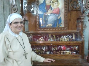 Sister Marina at shrine